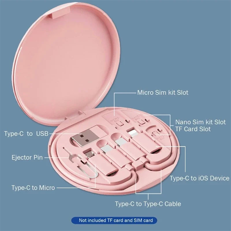 Fast Charging Phone Cable Kit and storage Box